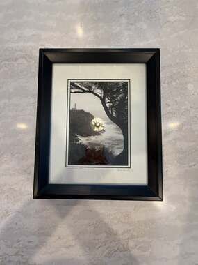 North Head Lighthouse WA Framed Black and‎ White Photography Print Signed